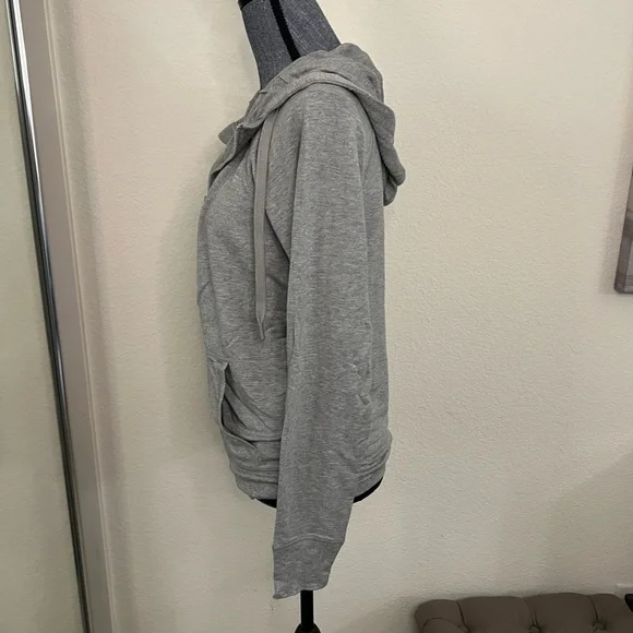 NWT Zella Gray Women's Zip-Up Hoodie - Picture 5 of 7